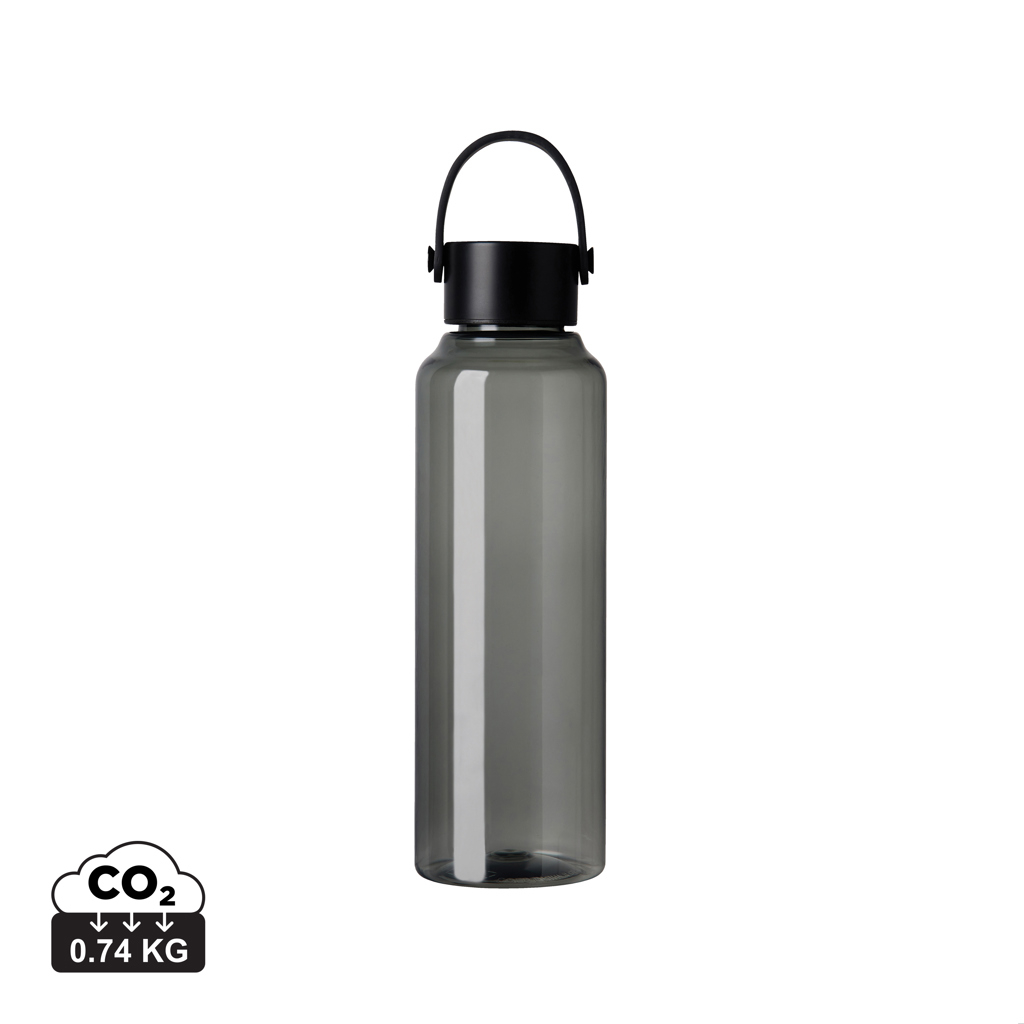 Bouteille personnalisée 550ml en rPET avec poignée élégante Vinga Noir