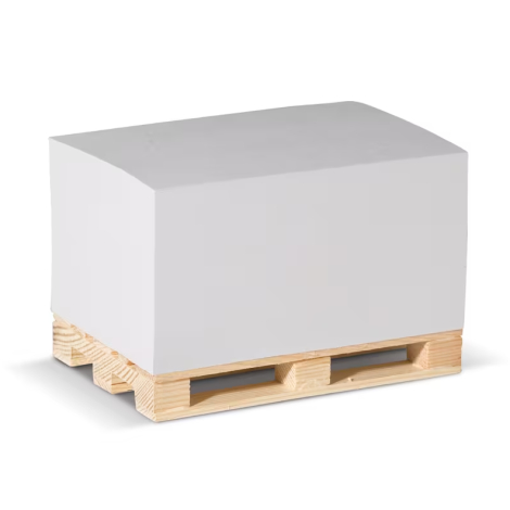 Bloc-notes personnalisable avec palette en bois 12 x 8 x 6 cm