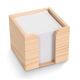 Bloc cube à personnaliser dans une boîte en bois 10 x 10 x 8,5 cm