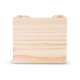 Bloc cube à personnaliser dans une boîte en bois 10 x 10 x 8,5 cm