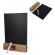 Tableau noir publicitaire avec support en bois