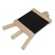 Tableau noir promotionnel sur chevalet en bois