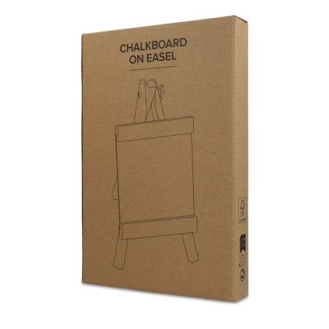 Tableau noir promotionnel sur chevalet en bois