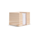 Bloc cube à personnaliser dans une boîte en bois 10 x 10 x 8,5 cm