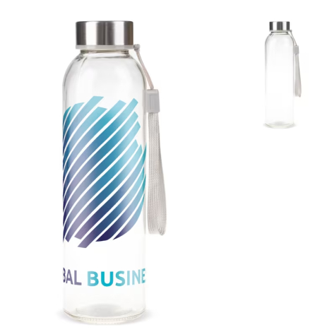 Bouteille d’eau en verre 500ml à personnaliser