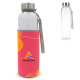 Bouteille d’eau en verre 500ml avec fourreau publicitaire