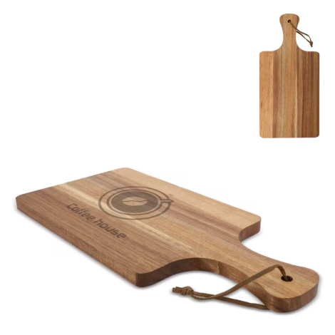 Planche de service promotionnelle en bois d’acacia