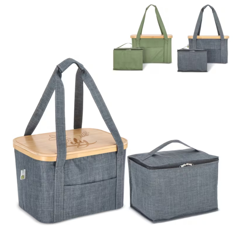 Panier pliable avec sac isotherme amovible à personnaliser Sogne