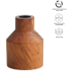 Bougeoir publicitaire en bois de teck – format moyen Originalhome