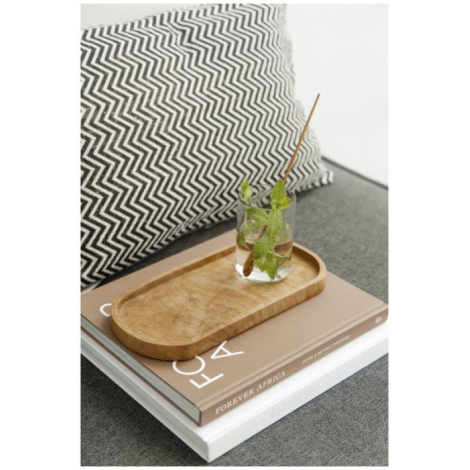 Plateau en bois personnalisé forme ovale Originalhome