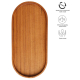 Plateau en bois personnalisé forme ovale Originalhome