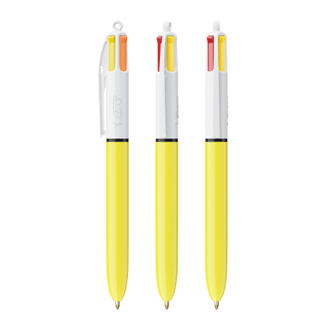 Stylo 4 couleurs promotionnel BIC® Sun avec tour de cou