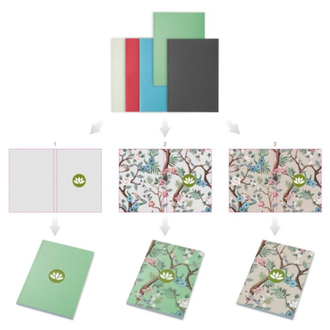 Cahier promotionnel A6 Novella Austen recyclé 50 pages