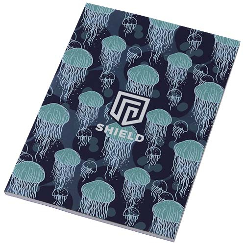 Carnet promotionnel A5 à couverture souple Novella Austen Bleu