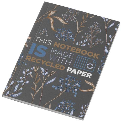 Cahier promotionnel A6 Novella Austen recyclé 50 pages Charbon