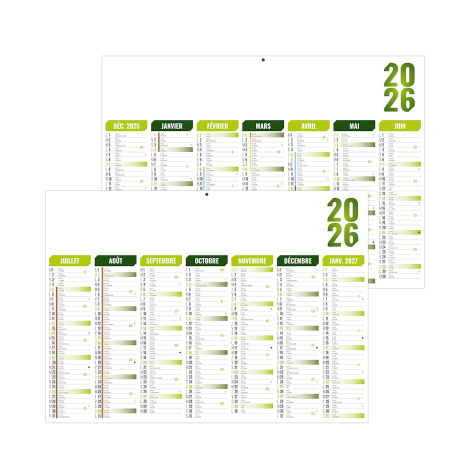 Calendrier bancaire publicitaire - FLORENTIN