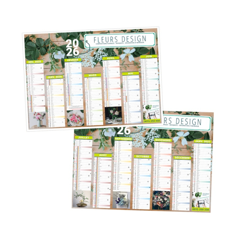 Calendrier bancaire publicitaire - CREATION