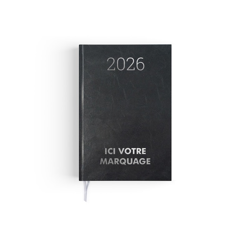 Agenda publicitaire 1 jour Noir