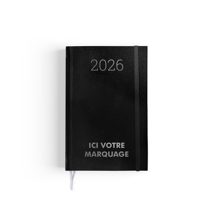 Agenda ou carnet publicitaire professionnel - CHANTIER Noir