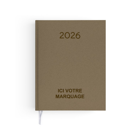 Agenda personnalisable 3 formats - Naturel