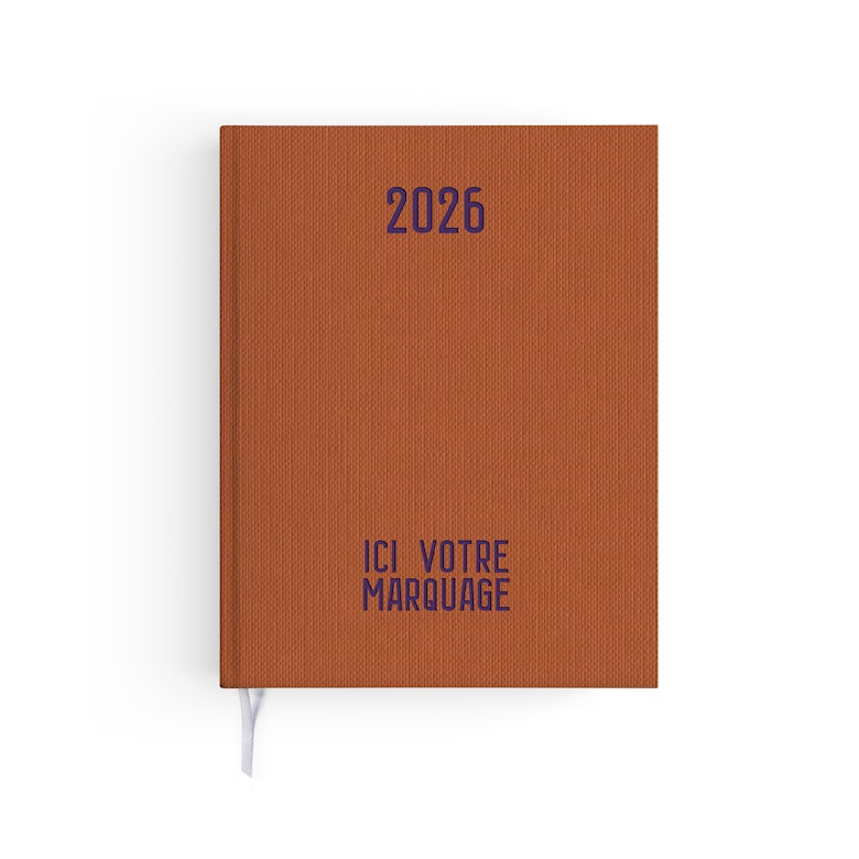 Agenda publicitaire 3 formats - Toile Terracotta