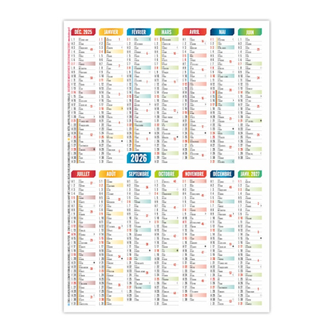 Calendrier de poche publicitaire - ELLA