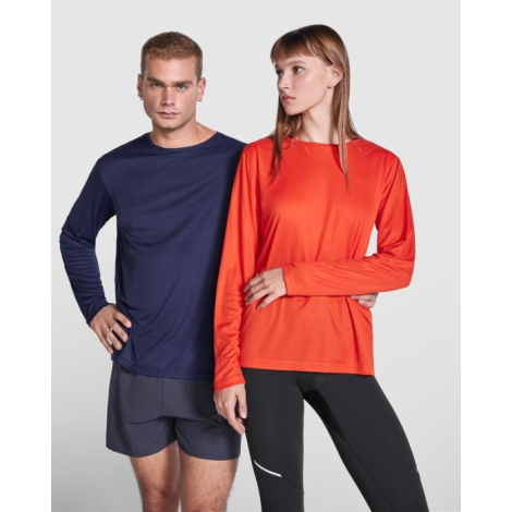T-shirt personnalisable unisexe manches longues polyester recyclé Estoril
