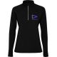 Sweatshirt publicitaire femme demi-zip technique ajusté Estambul