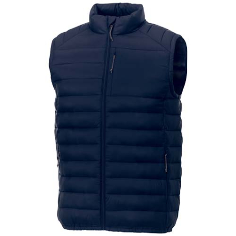 Bodywarmer publicitaire recyclé homme avec poche poitrine Pallas