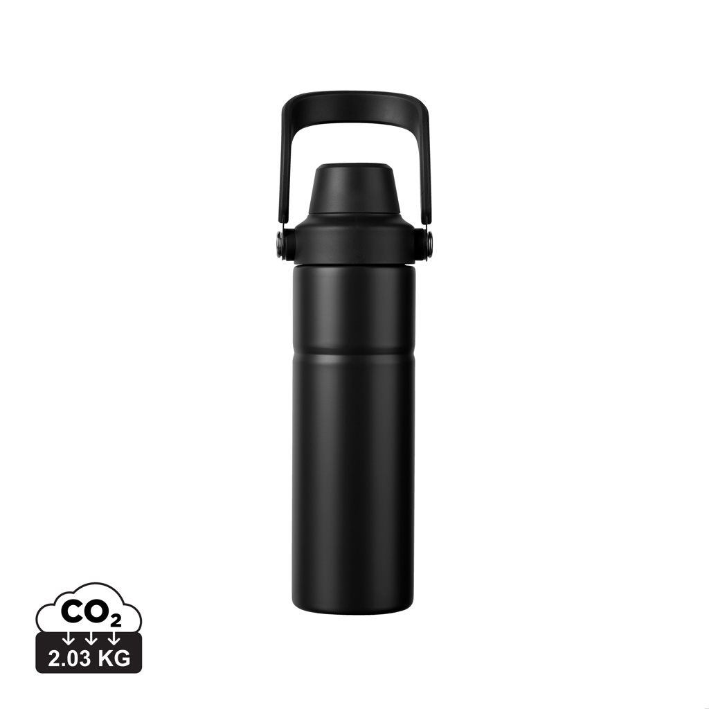 Bouteille personnalisée isotherme 600ml Baltimore Trek VINGA Noir