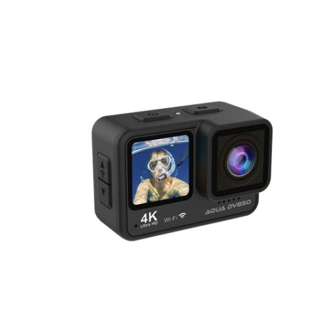 Caméra d’action 4K DV850 Aqua avec double écran Prixton