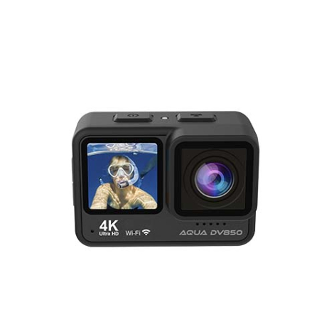 Caméra d’action 4K DV850 Aqua avec double écran Prixton