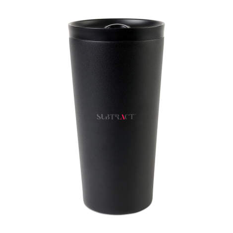 Mug publicitaire en acier recyclé Aviana™ Rowan – finition noire