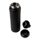 Vue ouverte de la bouteille personnalisable Aviana™ Rowan avec bouchon démonté