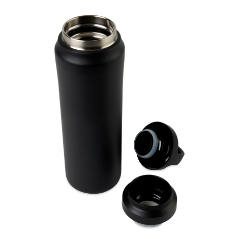 Vue ouverte de la bouteille personnalisable Aviana™ Rowan avec bouchon démonté
