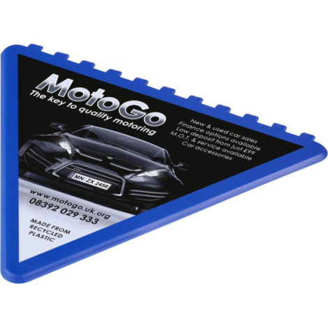 Détail de la raclette personnalisée triangle
