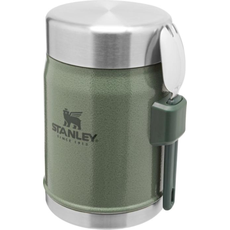 Bocal isotherme 400ml avec fourchette intégrée en acier inox Stanley Bocal isotherme 400ml avec fourchette intégrée en acier inox Stanley