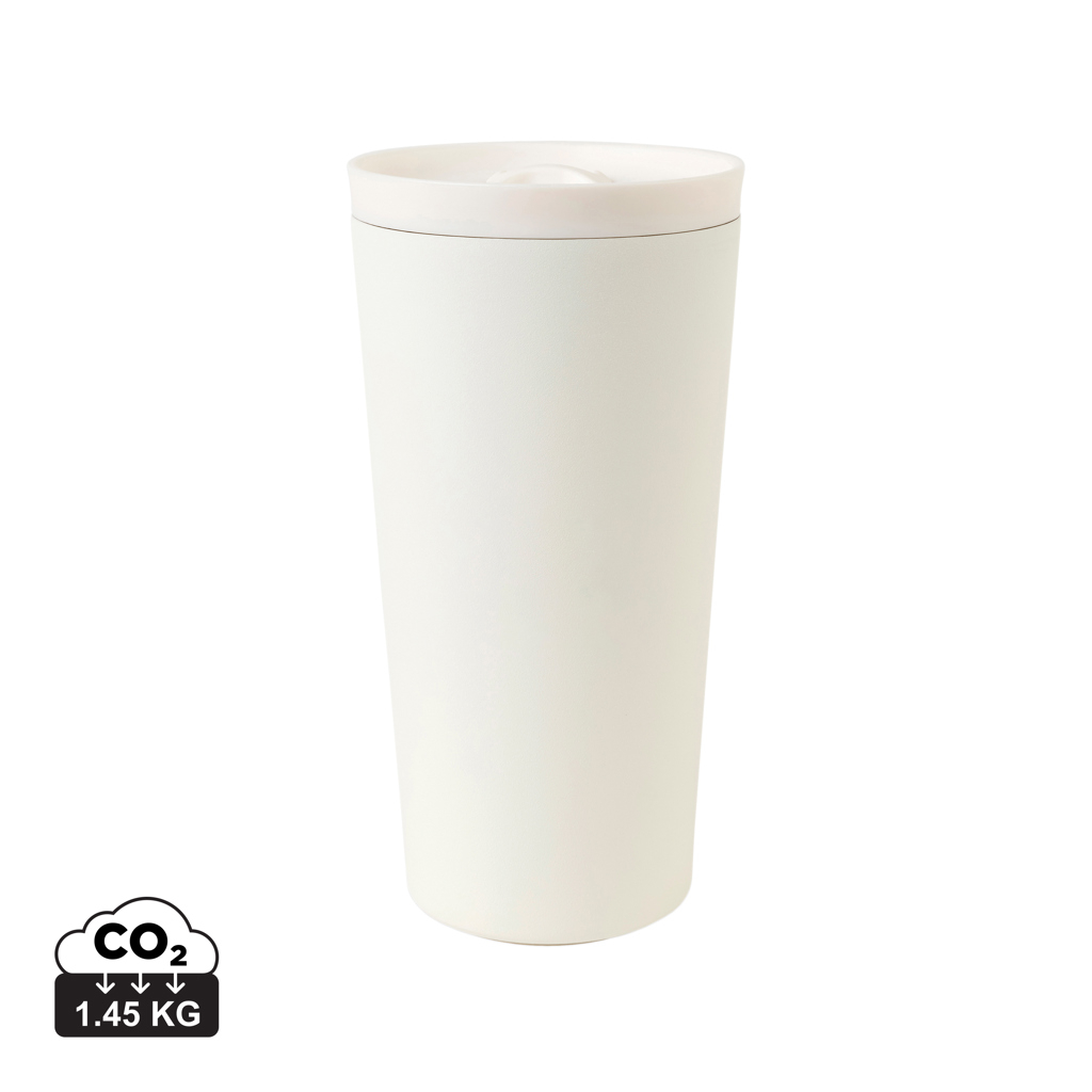 Mug isotherme 500ml en acier recyclé à personnaliser Aviana™ Rowan Blanc