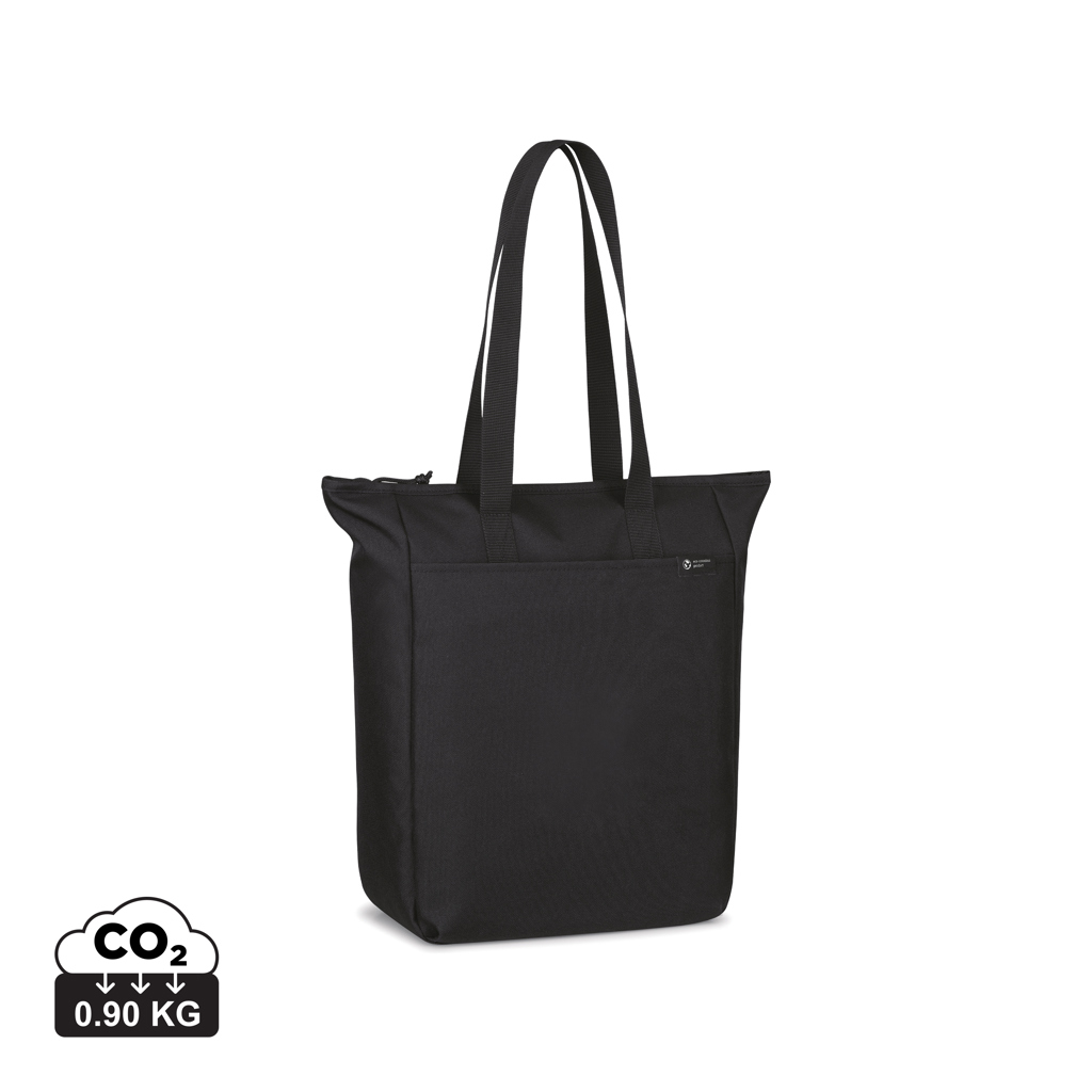 Sac fourre-tout zippé personnalisable en rPET AWARE™ Renew Noir