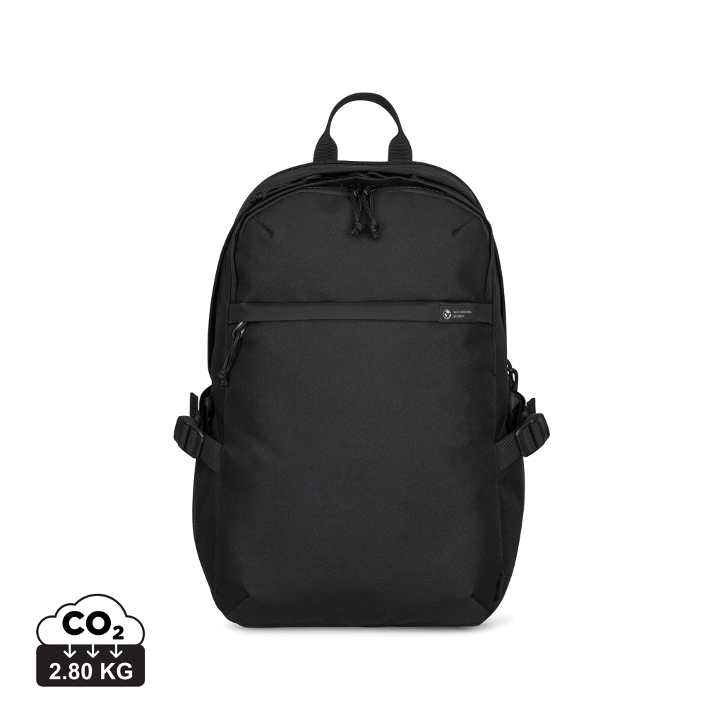 Sac à dos écran 15" à personnaliser avec double compartiment Renew Noir