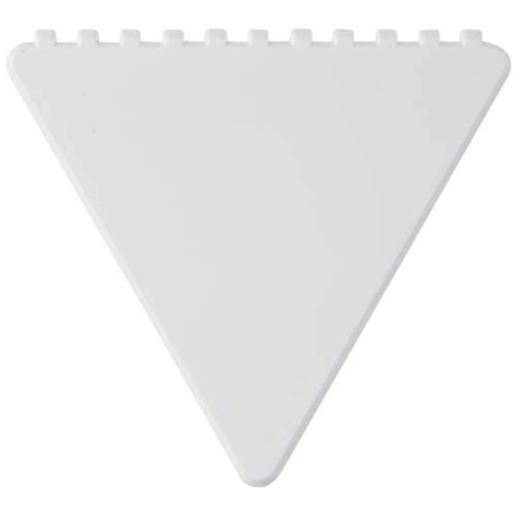 Raclette personnalisée triangle en plastique recyclé Frosty