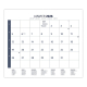 Calendrier plaque 1 vue personnalisable - Luc