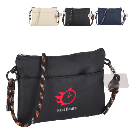 Pochette compacte avec sangle paracorde à personnaliser R-PET