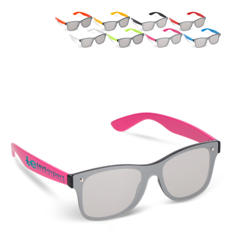 Lunettes promotionnelles miroir UV400 Justin R-PC