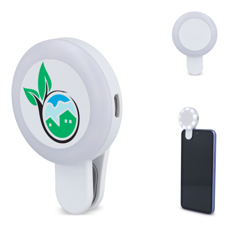 Lampe LED publicitaire pour selfie à clipser 3 intensités