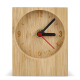 Horloge de bureau publicitaire en bambou design rectangulaire