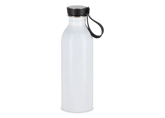 Bouteille personnalisable inox recyclé 500ml Lucy Blanc