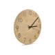 Horloge murale personnalisable en bambou design épuré