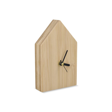 Horloge de bureau en bambou à personnaliser Homestead