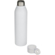 Bouteille promotionnelle blanche Grom ouverte avec bouchon transparent posé à côté